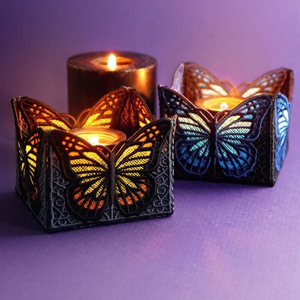 Monarch Butterfly Lantern (Lace)