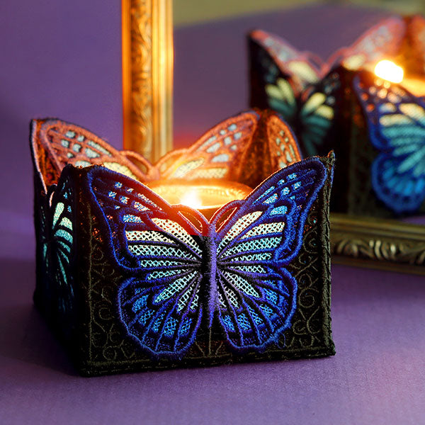 Monarch Butterfly Lantern (Lace)