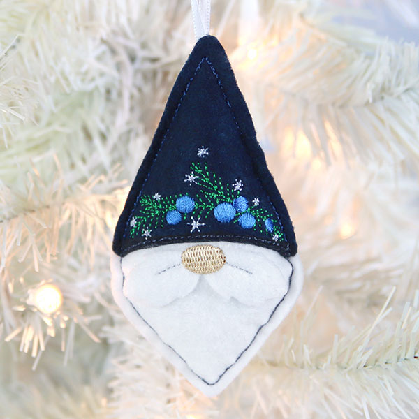 Yuletide Gnome Ornament (In-the-Hoop)