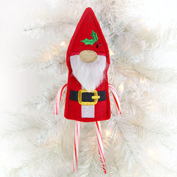 Gnome Double Candy Cane Holder (In-the-Hoop)