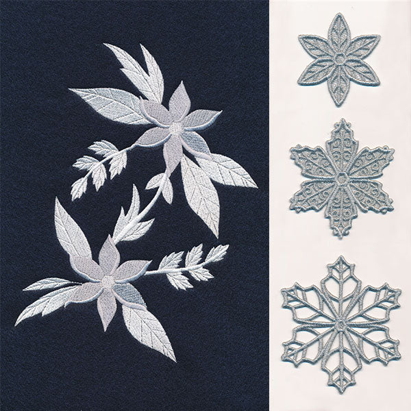Frosted Snowflake Flower (Layered Lace)