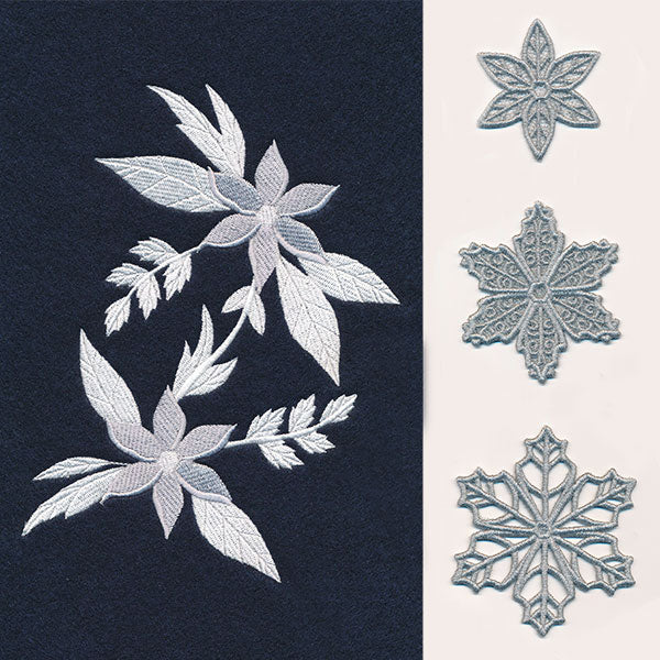 Frosted Snowflake Flower (Layered Lace)