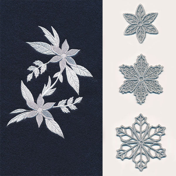 Frosted Snowflake Flower (Layered Lace)
