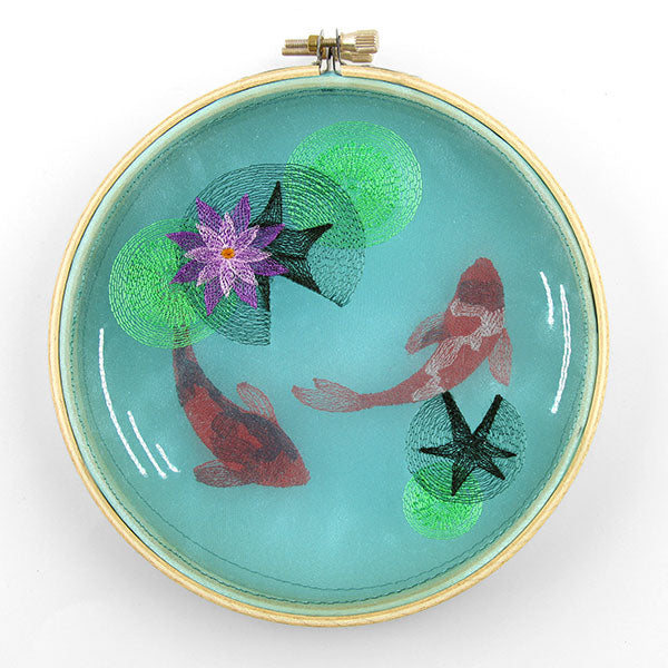 Koi Pond Shadowbox (Organza)