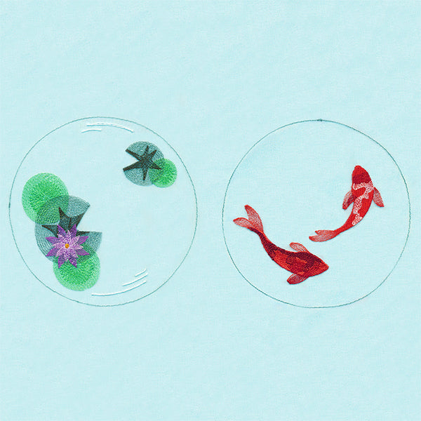 Koi Pond Shadowbox (Organza)