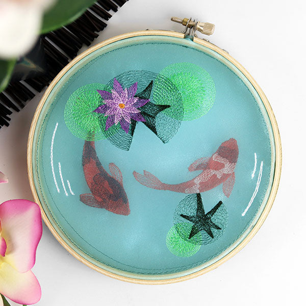 Koi Pond Shadowbox (Organza)