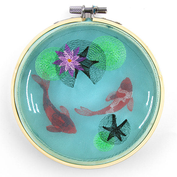 Koi Pond Shadowbox (Organza)