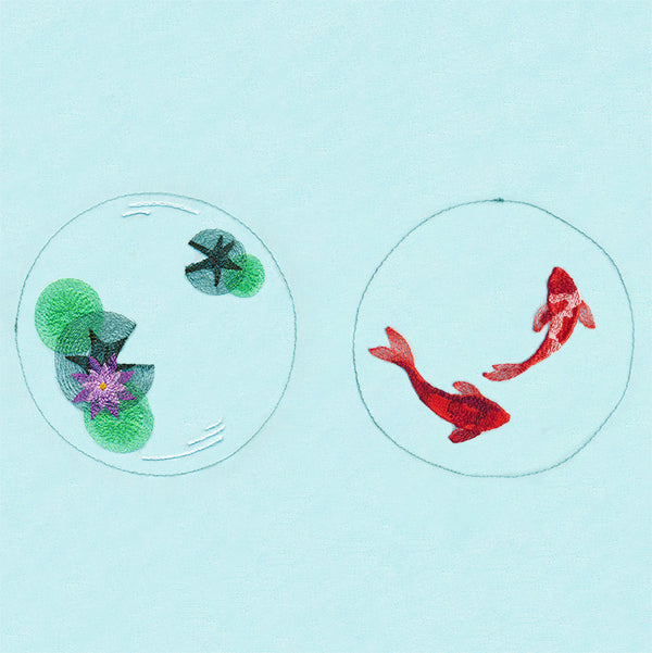 Koi Pond Shadowbox (Organza)