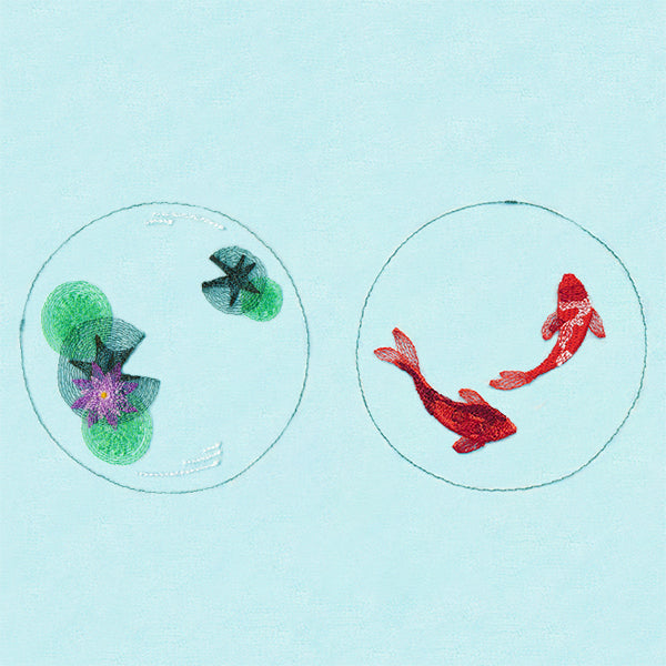 Koi Pond Shadowbox (Organza)