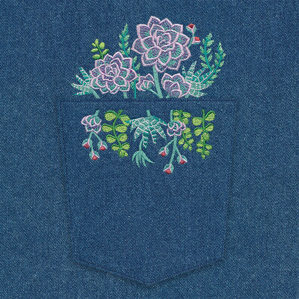 Succulent Details Flower Pocket