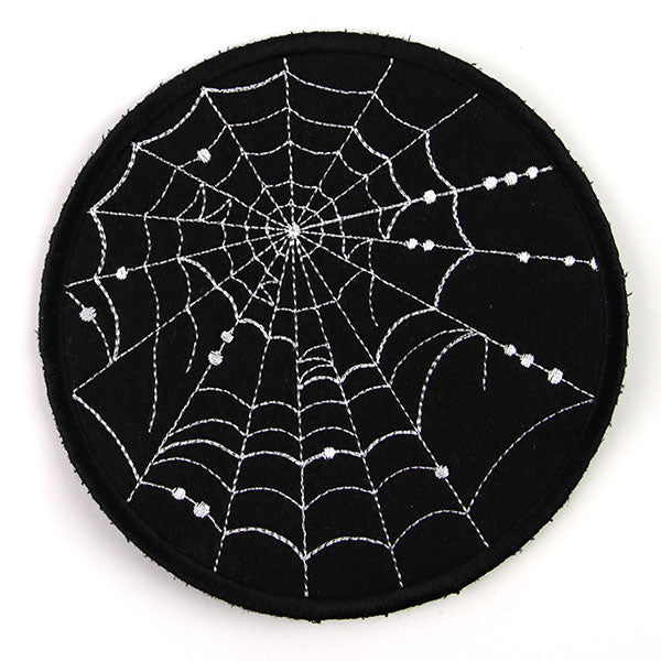 Spiraling Spiderwebs Coaster (In-the-Hoop)