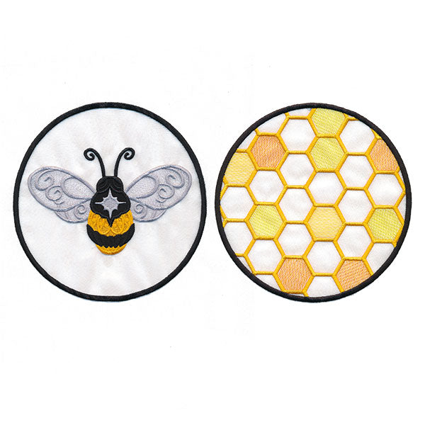 Bee & Honeycomb Shadowbox (Organza)