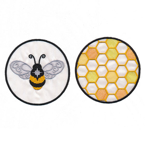 Bee & Honeycomb Shadowbox (Organza)