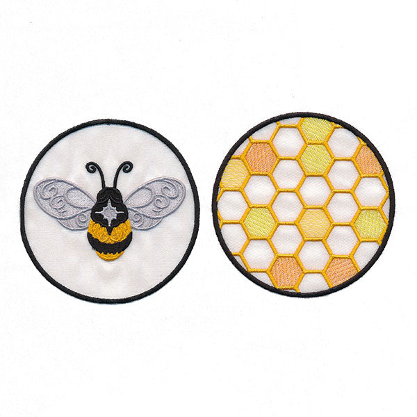 Bee & Honeycomb Shadowbox (Organza)