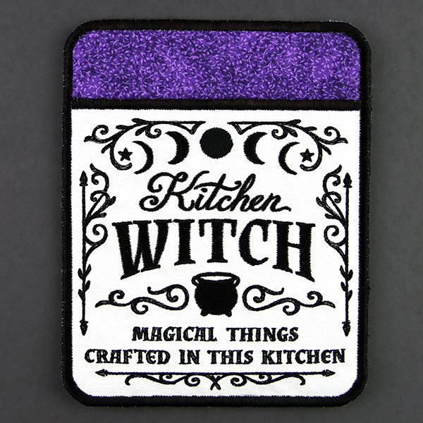 Kitchen Witch Magic Pot Holder (In-the-Hoop)