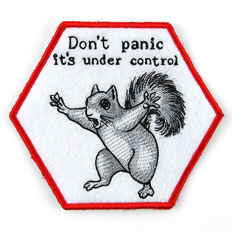 Don't Panic Squirrel Coaster (In-the-Hoop)