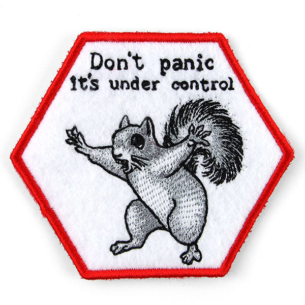 Don't Panic Squirrel Coaster (In-the-Hoop)