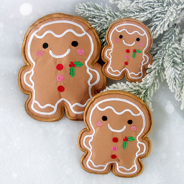 Gingerbread Man Handwarmer (In-the-Hoop)