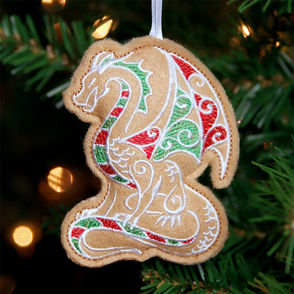 Stuffed Gingerbread Dragon (In-the-Hoop)