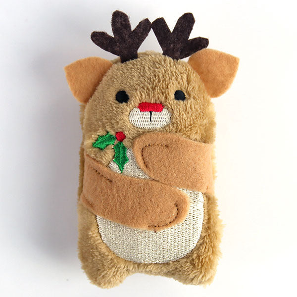 Fluffy Reindeer Candy Cane Holder (In-the-Hoop)