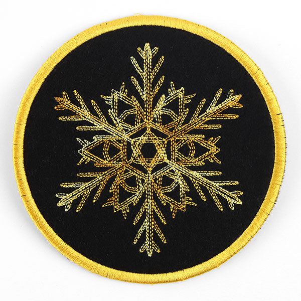 Elements of Winter Snowflake Coaster 1 (In-the-Hoop)