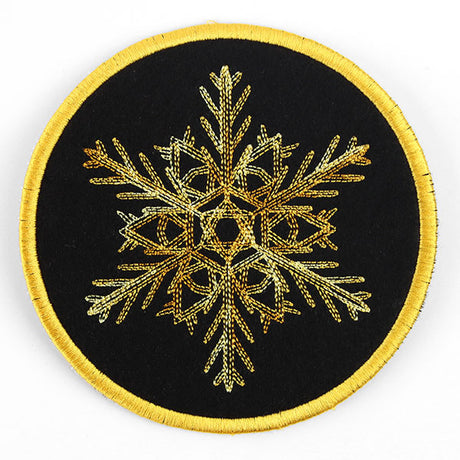 Elements of Winter Snowflake Coaster 1 (In-the-Hoop)