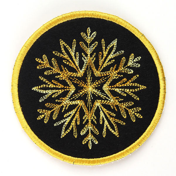 Elements of Winter Snowflake Coaster 2 (In-the-Hoop)