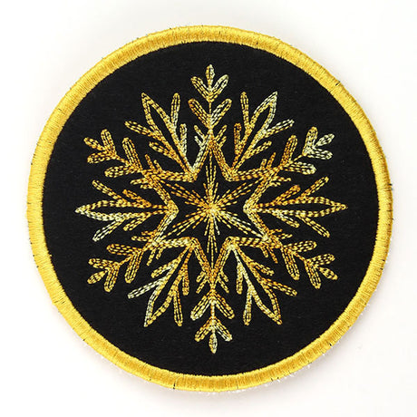 Elements of Winter Snowflake Coaster 2 (In-the-Hoop)