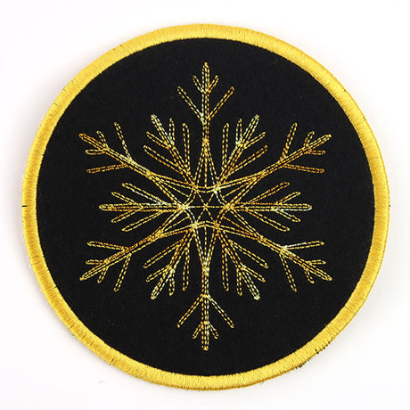 Elements of Winter Snowflake Coaster 4 (In-the-Hoop)