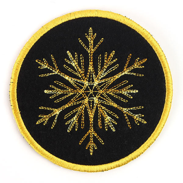 Elements of Winter Snowflake Coaster 4 (In-the-Hoop)