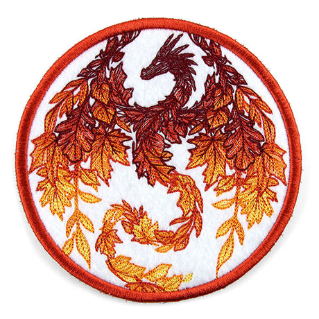 Autumn Fire Dragon Coaster (In-the-Hoop)
