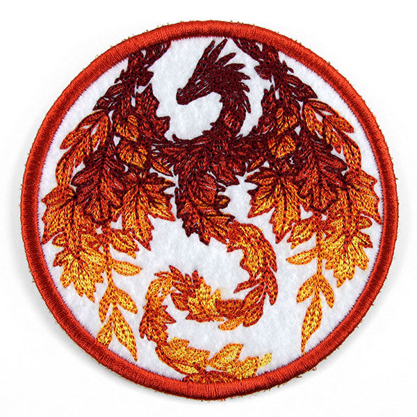 Autumn Fire Dragon Coaster (In-the-Hoop)