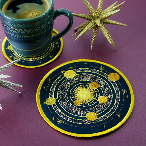 Starry Planet Trivet (In-the-Hoop)