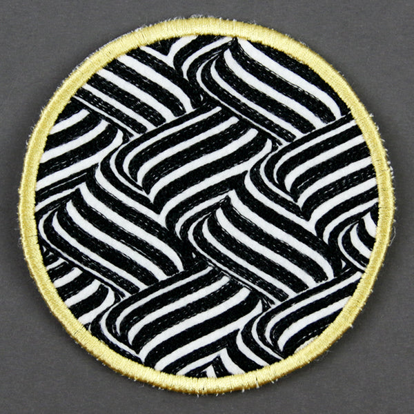 Optical Illusion Circle Coaster 4 (In-the-Hoop)