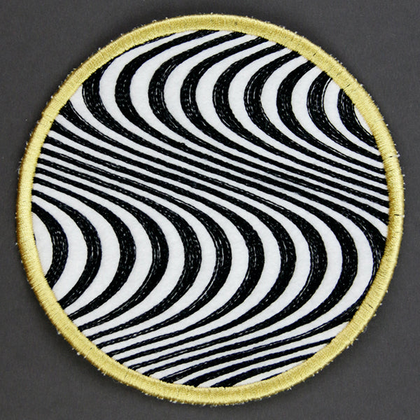 Optical Illusion Circle Coaster 6 (In-the-Hoop)