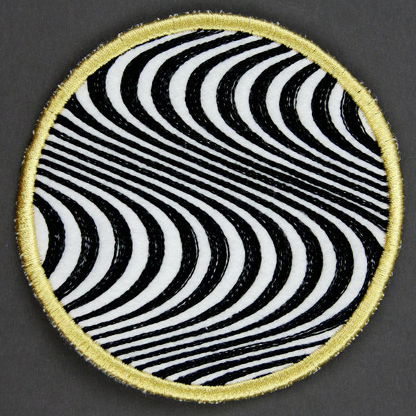 Optical Illusion Circle Coaster 6 (In-the-Hoop)