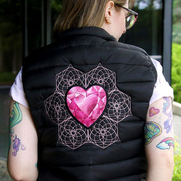 Heart Gem Patch (In-the-Hoop)