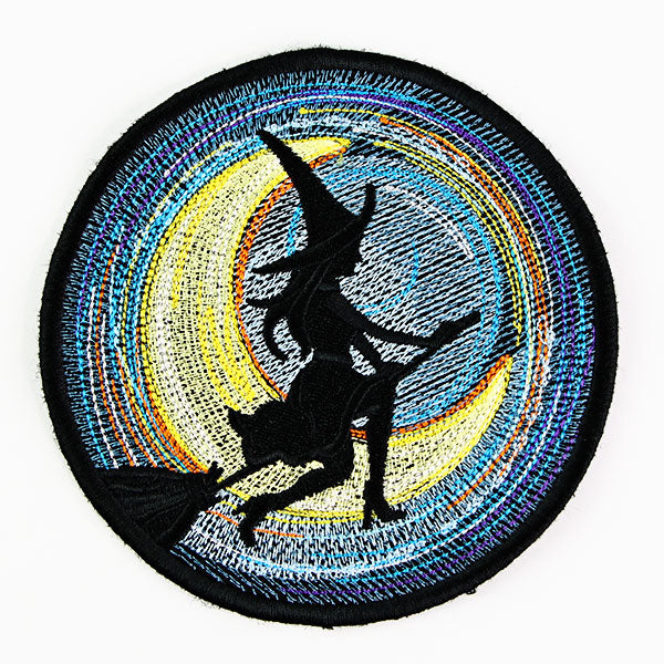 Halloween Coasters - Moonlit Witch (In-the-Hoop)