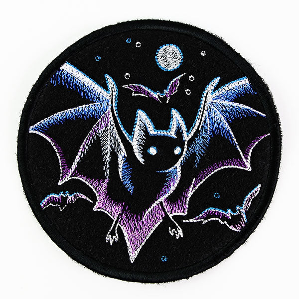 Halloween Coasters - Haunted Bats (In-the-Hoop)