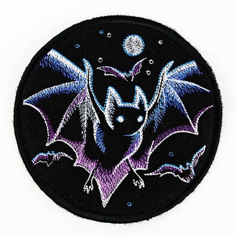 Halloween Coasters - Haunted Bats (In-the-Hoop)