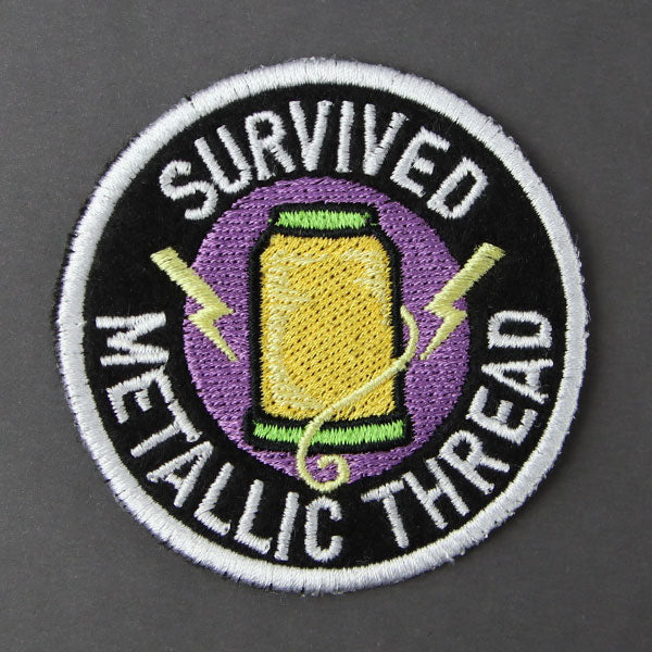 Mishap Merit Badge - Survived Metallic Thread (In-the-Hoop)