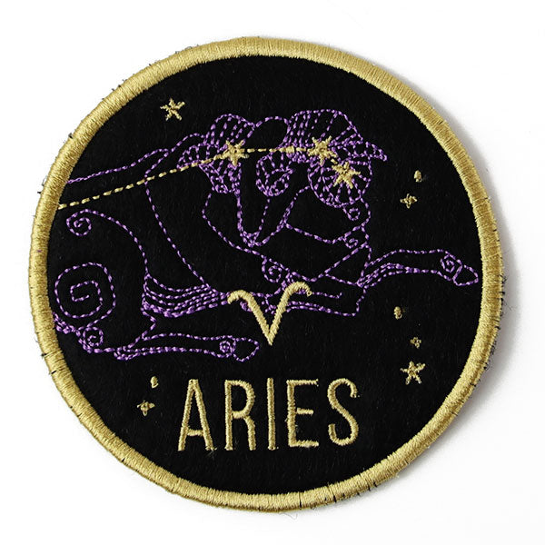 Zodiac Constellations Coaster - Aries (In-the-Hoop)