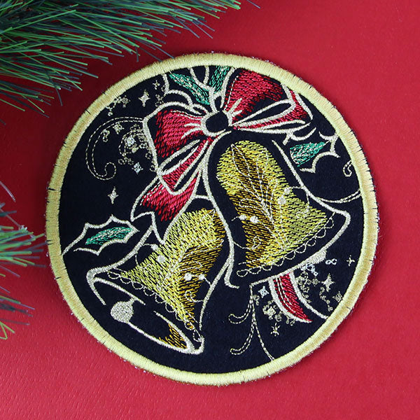 Gilded Mirage Coaster - Bells (In-the-Hoop)