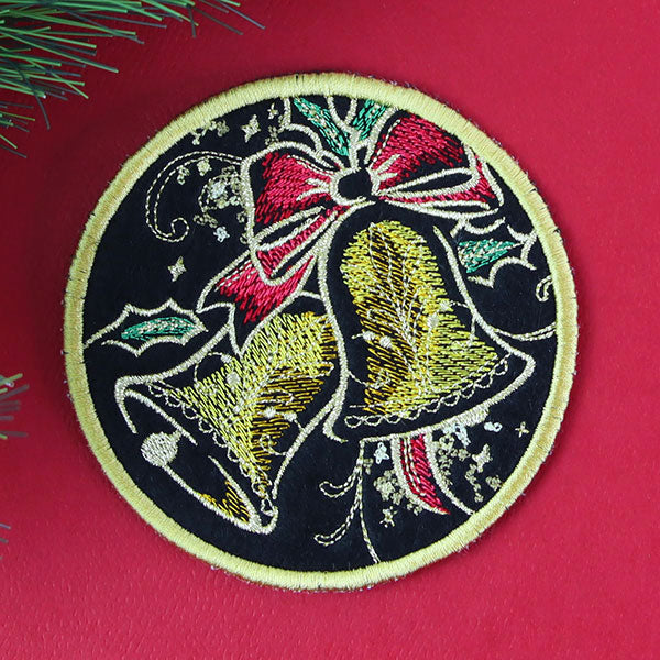 Gilded Mirage Coaster - Bells (In-the-Hoop)