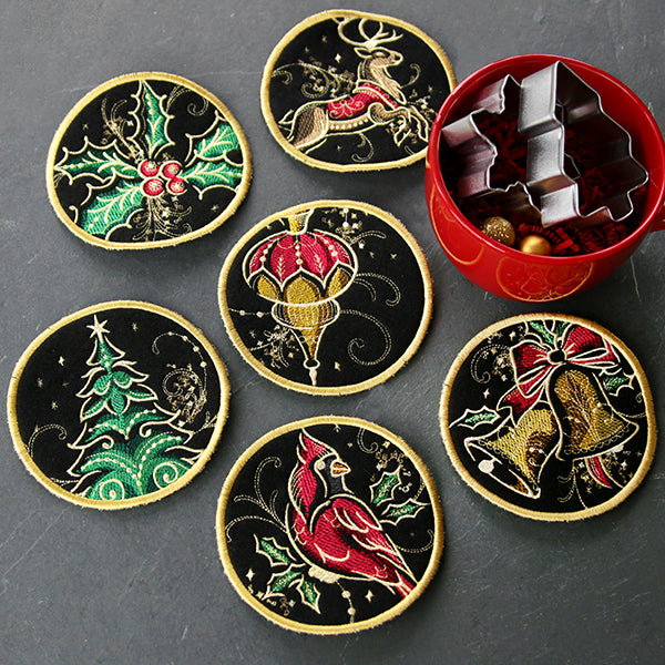 Gilded Mirage Coaster - Ornament (In-the-Hoop)