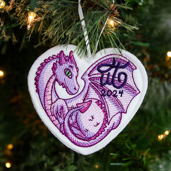 Urban Threads Collectible Ornament - 2024 Dragon Heart (In-the-Hoop)