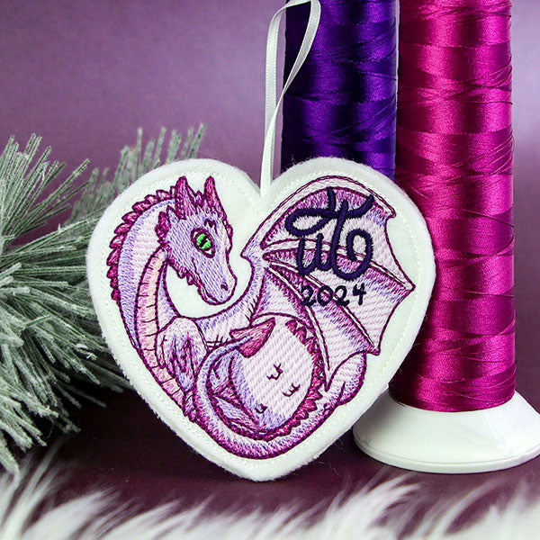 Urban Threads Collectible Ornament - 2024 Dragon Heart (In-the-Hoop)