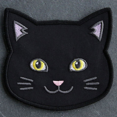 Cat Face Coasters - Solid Color (In-the-Hoop)
