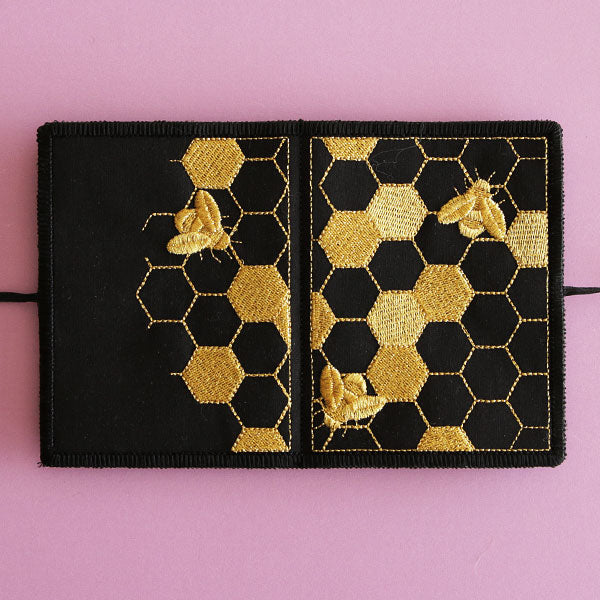 Gilded Honeycomb Needle Book (In-the-Hoop)