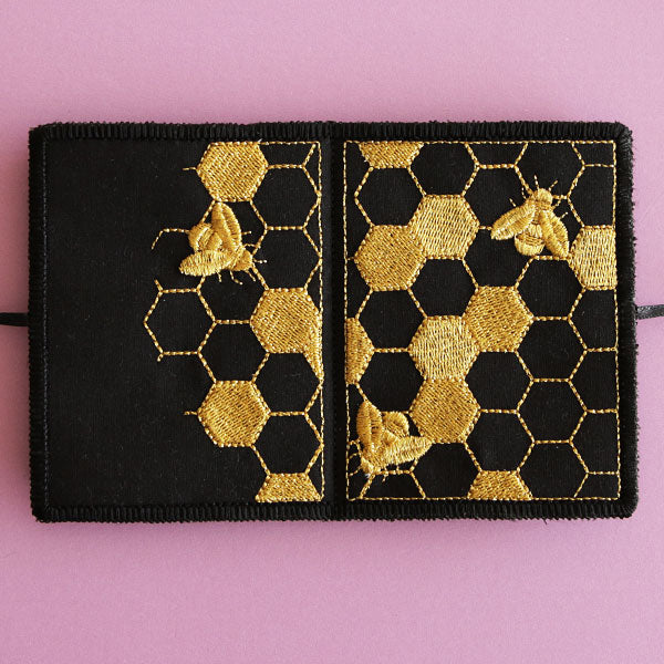 Gilded Honeycomb Needle Book (In-the-Hoop)